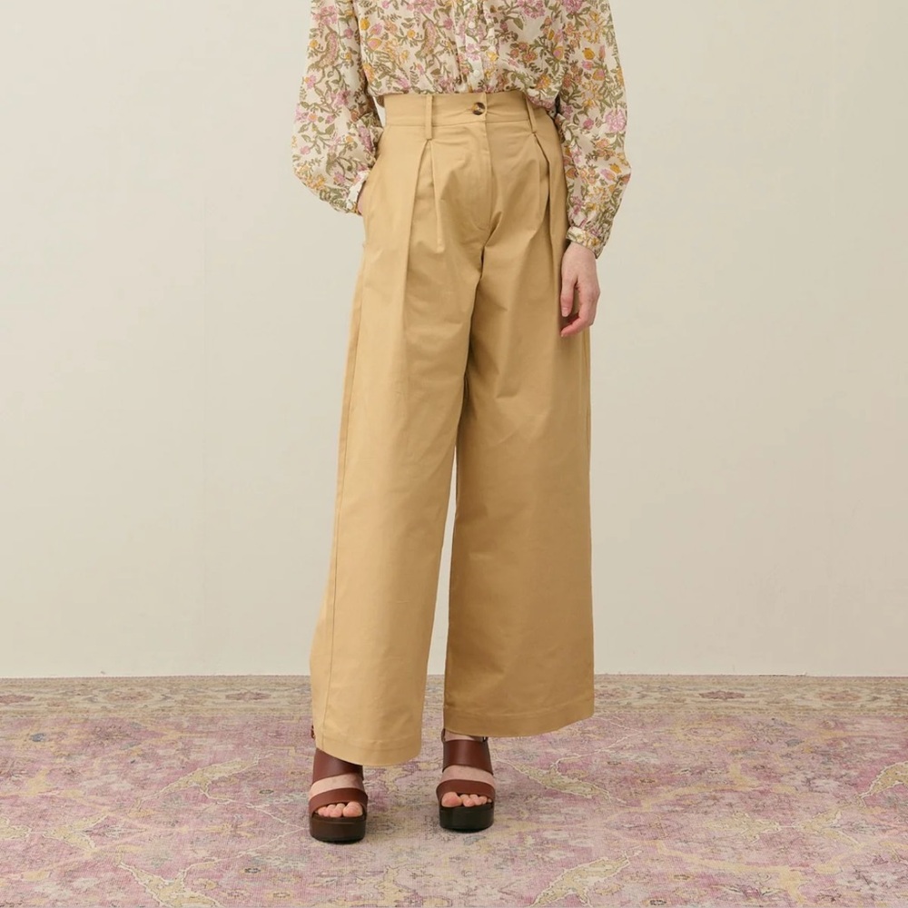 Louise Misha size 42 Tan Wide-Leg Women's Pants